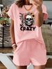 Women’s 2 Piece Outfit Set – Oversized Graphic T-Shirt And Biker Shorts Matching Set, Casual Summer Lounge Tracksuit For Daily Wear-302_ecoleips.com