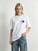 Women's Oversized T-Shirt Minimal Double Star Graphic Casual Loose Short Sleeve Streetwear Top_ecoleips.com