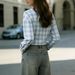 Women's Clothing Women's Plaid Shirt Top Lazy Style Spring Trend Long Sleeve For Formal & Casual For Women_ecoleips.com