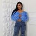 Women's Clothing Short Faux Fur Cardigan 6 Loose Plush Outerwear Lightweight Coat_ecoleips.com