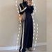 High-End Fishbone Sports Suit For Women, Spring And Autumn European Casual Fashion Black Sweatshirt Two-Piece Set,_ecoleips.com