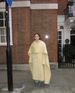 "Elegant Scarf-Collar Cape Coat For Women - Versatile Long Sleeve Wrap Design, Timeless Solid Colors (Taupe, Charcoal, Mustard Yellow)"_ecoleips.com