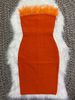 2022 Summer Bestseller On .: 10-Color Feather Bandage Tube Top European And American Fashion Sexy Dress_ecoleips.com