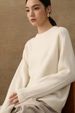girl Soft And Warm For Women 100% Pure Cashmere Autumn Winter New Round Neck Loose Solid Color Knitted Sweater Base Shirt_ecoleips.com