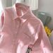 Women's Clothing Gentle Style Loose Soft Milk Powder Layered Wear Unique Niche White Shirt_ecoleips.com