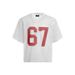 Men's Loose Fit Breathable Mesh Letter Print T-Shirt Summer Streetwear Casual Tee - S-XXXL (White/Black/Navy)_ecoleips.com