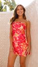 Women's Clothing Summer New Sexy Tube Top Backless Floral Print Short Skirt Dress_ecoleips.com