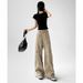 Dynamic Girls' Work Pants, Women's Spring And Summer Hip-Hop, Ankle Binding, American Loose, Wide Leg, High Street_ecoleips.com
