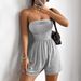 Leopard Print Fashionable Jumpsuit Summer New Strapless Slim Waist Plus Size Women_ecoleips.com