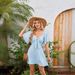 2026 European And American Foreign Trade Cross-Border Women's Fashion Hot Item V-Neck Bow Tie Short Sleeve Mini_ecoleips.com