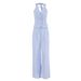 Summer New Blue Cotton Linen Sleeveless Vest And Long Pants 2025 Fashion Two-Piece Set For Women_ecoleips.com