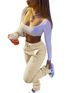 Women's Clothing Women's Thickened Sweatshirt Fabric Sports Leisure Drawstring Pants Style With Pockets For Formal & Casual For Women_ecoleips.com