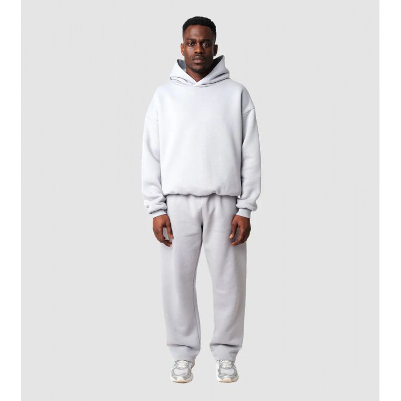 Vintage-Inspired Hoodie & Jogger Set - Soft Polyester Casual Two-Piece Outfit For Men & Women (Black, Grey, Army Green, Blue, Brown, White, Sage)_ecoleips.com