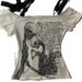 American Retro Short Sleeve Skull Print T-Shirt Y2K Subculture Millennial Hot Girl Slim Fit Lace-Up Sexy Top Lace_ecoleips.com