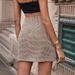 Aria Basics Aria Basics In-stock European And American TK New Houndstooth Elegant Bodycon High-waisted Short Skirt_ecoleips.com