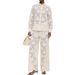 Women’s Long-Sleeve Shirt & Loose Trouser Set – Elegant Autumn/Winter Office & Holiday Outfit_ecoleips.com