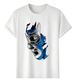 Women's T-Shirts Tshirt Muscle Freaks Lucha Libre Mask Style Blue Silver_ecoleips.com