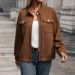 Women's Clothing lapel cardigan autumn new retro Maillard jacket coat_ecoleips.com