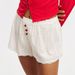 Women's Summer Loose Fitting Casual Lace Trim Striped Shorts for Vacations Beach Clubs And Streetwear_ecoleips.com