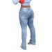Women's Clothing Women's High Waist Ripped Flared Jeans Stretch Slim Fit Long Pants Spring Summer Style Frayed Edges Clothing_ecoleips.com