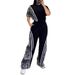 Leopard Print High Waisted Straight Leg Pants And Casual Short Sleeve T-Shirt Women's 2 Piece Set Comfortable Versatile Outfit_ecoleips.com