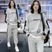 Women's Clothing Casual Suit Women's Round Neck Long Sleeve Two Piece Sweatshirt Harem Pants Two Piece Suit_ecoleips.com