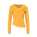 AD889 New Autumn/Winter Sexy Hot Girl Style V-ck Long Sleeve Top Women, Slimming, Suitable For Layering Or Wearing_ecoleips.com