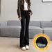 Women's Black Jeans 2024 Spring/summer New Style High-waisted Slimming Straight Loose Drapey Flared Trousers Trendy_ecoleips.com