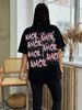 Women's Clothing Letter Print Cut Tops New Bottoming Inner Short-sleeved_ecoleips.com