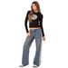 2025 European and American style cross border new fashion loose side pull wide leg women's jeans female 702_ecoleips.com