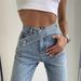 Hot Girl Summer New Fashion Oblique Belt Loose Slim High Waist Wide Leg Straight Jeans Women's Trousers Trend_ecoleips.com