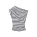 Women's Slim Fit Striped T-Shirt 2025 Summer New Style Off-Shoulder Short Sleeve Sexy Student Top_ecoleips.com