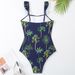Stylish And Sexy New Printed One-piece Swimsuit Women's Retro Style Swimsuit Set_ecoleips.com
