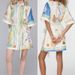 2026 New Spring Women's Clothing Cross-Border European And American Dresses Floral Print Tie-Waist Short-Sleeve Dress_ecoleips.com