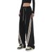 Women's Clothing Trendy Wide Leg Pants Patchwork Jeans High Street Style Loose Fit Casual Autumn Dance Sports_ecoleips.com