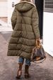 girl 2024 European And American Solid Color Hooded Cotton Jacket Long Sleeve Reversible Slim Fit Elegant Cardigan Coat_ecoleips.com