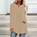 2026 European American Women's Fashion Autumn New V-neck Buttoned Velvet Long-sleeve Shirt With Chest Pleats And_ecoleips.com