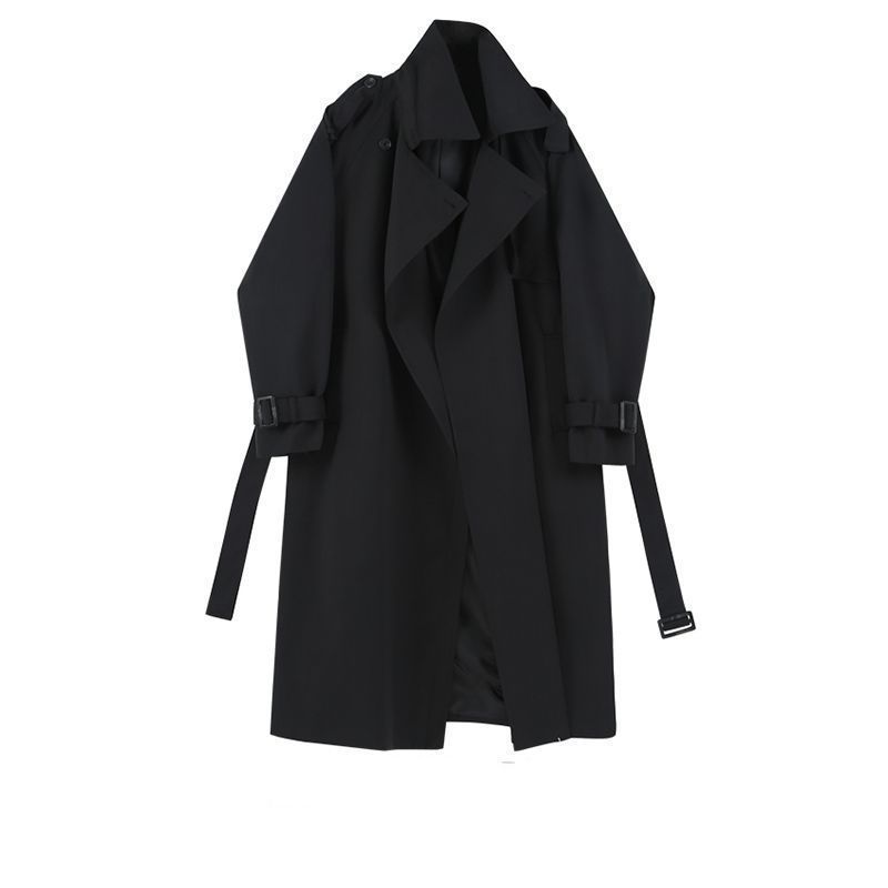 Fashion Trench Coat Women's Coat Women's Spring And Autumn Clothing 2025 New Loose Lace-up British Style Temperament Small Coat_ecoleips.com