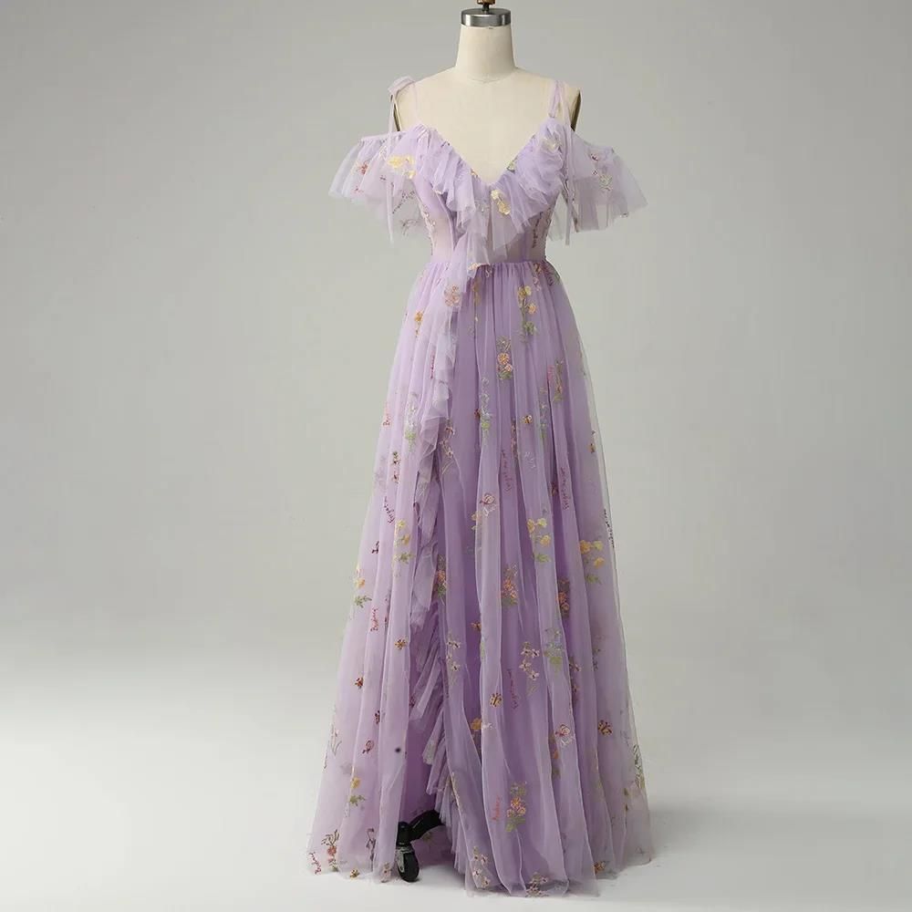 Evening Dress Sling New Long Sister Skirt Bridesmaid Dress_ecoleips.com
