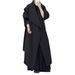 Women’s Double-Faced Wool Coat – Oversized Korean-Style Trench Coat With Belted Waist (Velvet Latte/Charcoal Black/Light Grey/Cream, S/M)_ecoleips.com