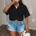 Cross-border European And American Foreign Trade Women's Casual Fashion Pocket Short-sleeve Shirt Cardigan Top_ecoleips.com