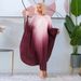 Women's Clothing Autumn And Winter Style Elegant And Fashionable Pullover Cape Bat Sleeve Dress_ecoleips.com