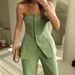 New Casual Fashion Tube Top Button Suit Simple Temperament Suit_ecoleips.com