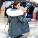 girl Mid-Length Down Jacket Winter 2025 New Korean Style Loose Thickened Parka Casual Women's Cotton Coat_ecoleips.com