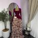 In Stock 2026 European And American Long-sleeve Ruffled Dress, Elegant, High-elastic, Sweet Printed Square-neck_ecoleips.com