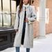 Elegant Stand Collar Faux Fox Fur Coat – Long Women’s Coat For Winter, Windproof & Stylish_ecoleips.com