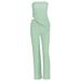 New Arrival Women Fashion Sexy One-shoulder Bandeau Asymmetric Top Slim Long Pants Two Piece Dress Outfit Set_ecoleips.com