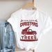 European And American Merry Christmas Tree Santa Claus Trendy Women's Vintage Crew Neck Short Sleeve Top_ecoleips.com