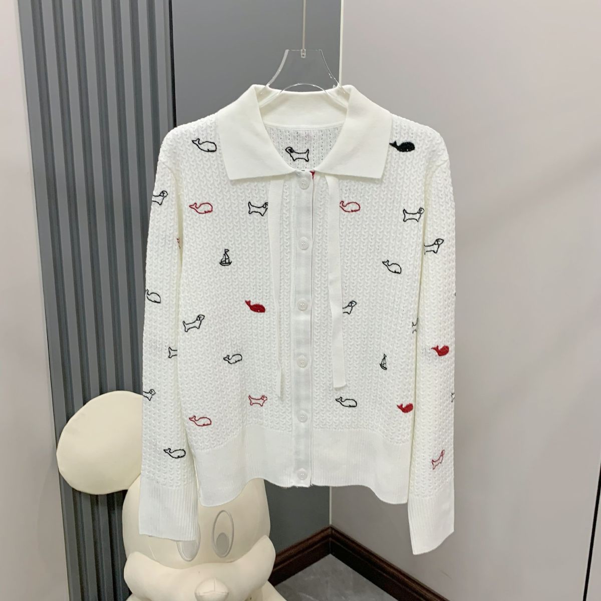 Can Be Labeled 9292 Full-body Animal Embroidery Cardigan_ecoleips.com