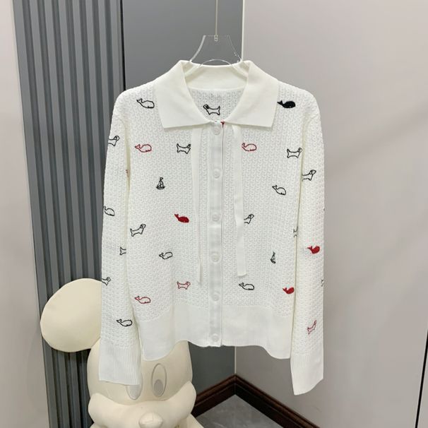 Can Be Labeled 9292 Full-body Animal Embroidery Cardigan_ecoleips.com